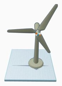 3D model of the compact wind turbine